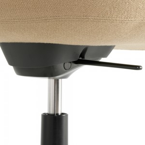 Silla AAC 155 de aluminio y polipropileno tapizada de Hay ideal para las oficinas.