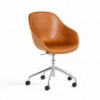 Silla AAC 155 de aluminio y polipropileno tapizada de Hay ideal para las oficinas.