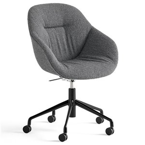Silla AAC 155 tapizado Soft de aluminio y polipropileno tapizada de Hay ideal para las oficinas