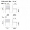 Silla Glam 432/433 de Pedrali. Sillas de diseño. Sillas modernas para salón.
