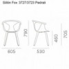 Sillón Fox 3727/3723 Pedrali