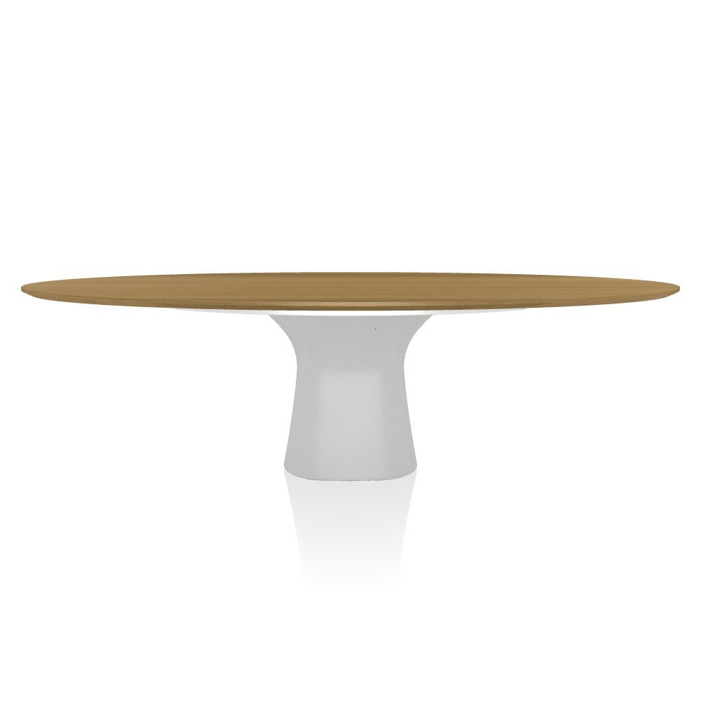 Mesa Podium Elíptica de Bontempi. Muebles italianos modernos. Mesas de diseño.