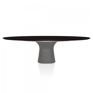 Mesa Podium Elíptica de Bontempi. Muebles italianos modernos. Mesas de diseño.