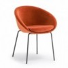 Sillón Gliss 900/A de Pedrali. Sillas de diseño. Sillones tapizados modernos.