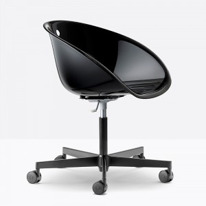 Sillón Gliss 960/2 de Pedrali. Sillas de diseño. Sillones con ruedas.