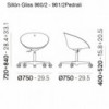 Sillón Gliss 960/2 de Pedrali. Sillas de diseño. Sillones con ruedas.