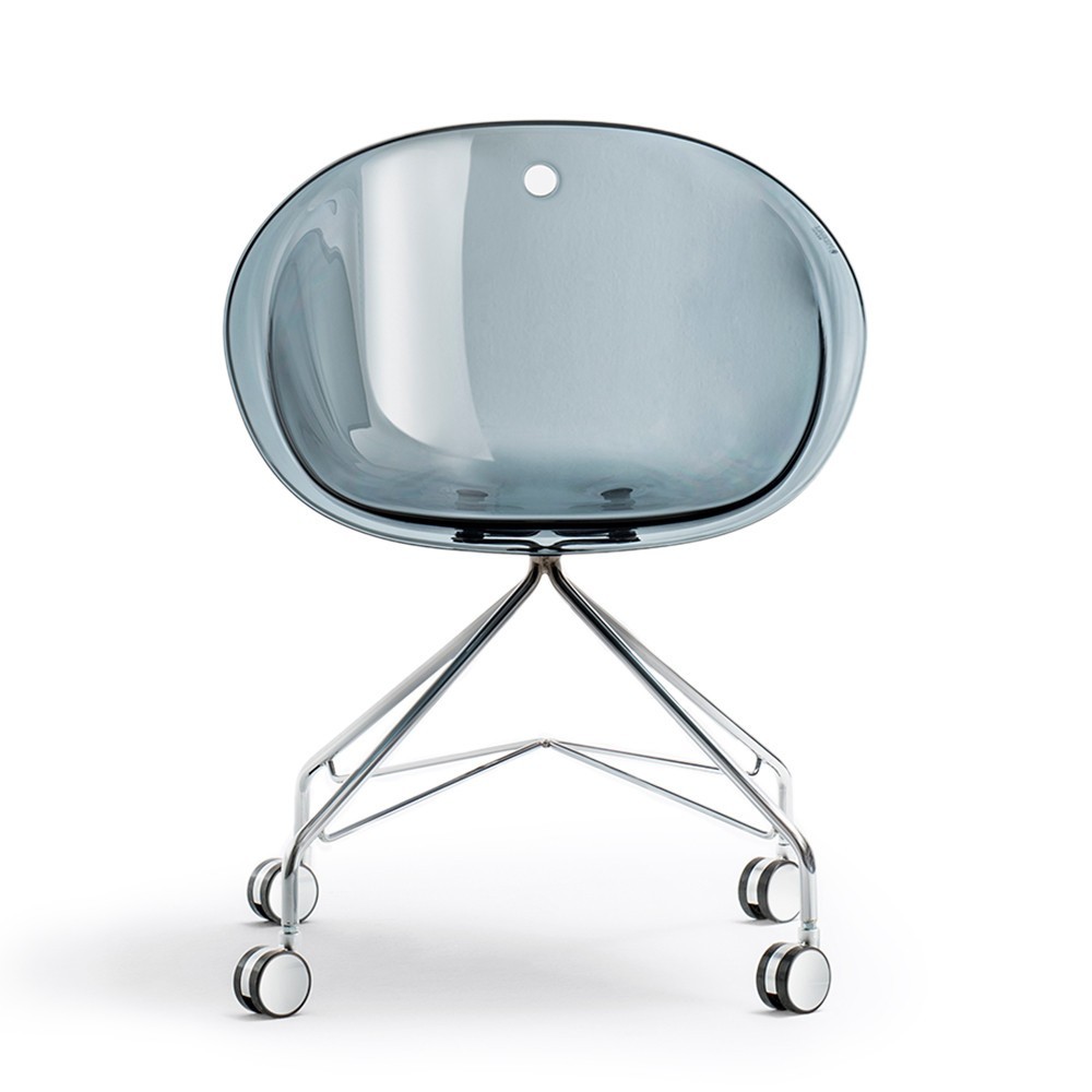 Sillón Gliss 968 de Pedrali. Sillones de diseño. Sillones con ruedas.