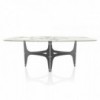 Mesa Universe Cantos Redondeados de Bontempi. Mesas de comedor de diseño italiano.