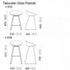 Taburete Gliss 932 de Pedrali. Taburetes de contract. Taburetes tapizados.