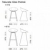 Taburete Gliss 912 de Pedrali. Taburetes de cocina. Taburetes modernos.