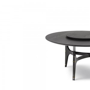 Mesa Universe Redonda Madera o Mármol de Bontempi.  Mesas de comedor modernas de diseño italiano.