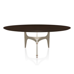 Mesa Universe Redonda Madera o Mármol de Bontempi.  Mesas de comedor modernas de diseño italiano.