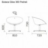 Butaca Gliss 360 de Pedrali. Butacas de diseño. Butacas tapizadas modernas.