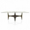 Mesa Universe Rectangular Madera/Mármol de Bontempi. Mesas de comedor de diseño.