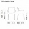 Sillón Ice 850 de Pedrali. Sillones de diseño. Sillones para jardines.