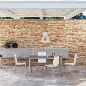 Silla Eva Outdoor de Bontempi. Sillas de exteriror de diseño italiano.