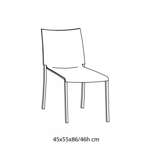 Silla Eva Outdoor de Bontempi. Sillas de exteriror de diseño italiano.
