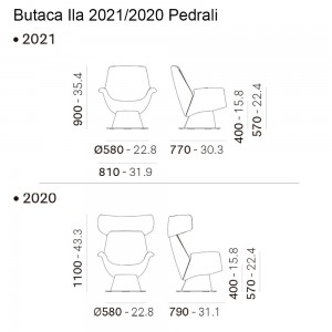 Butaca Ila 2021/2020 Pedrali