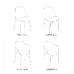 Silla Mood Outdoor de Bontempi. Sillas de diseño para patios y jardines.