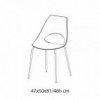 Silla Shark Outdoor de Bontempi. Sillas modernas de diseño para exterior.
