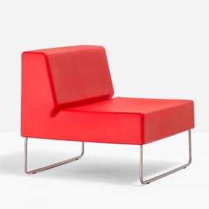 Pouf Host lounge outdoor de Pedrali. Poufs de diseño modular. Poufs para exteriores.