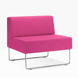 Pouf Host Lounge tapizado Pedrali