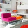 Pouf Host Lounge tapizado Pedrali