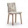 Silla Alfa Cojín de Bontempi. Sillas para comedor de diseño italiano.
