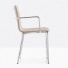 Sillón Inga 5684 de Pedrali. Sillones de diseño. Sillas tapizadas con resposabrazos.