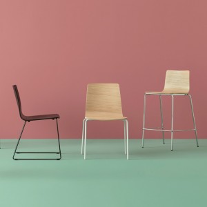 Taburete Inga de Pedrali. Taburetes de diseño italiano. Taburetes modernos.