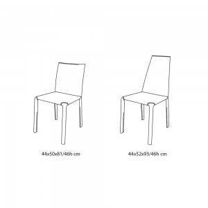 Silla Alice de Bontempi. Sillas y butacas de comedor de diseño italiano.