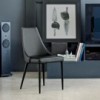 Silla Clara Acero de Bontempi. Sillas de comedor de diseño conteporáneo.