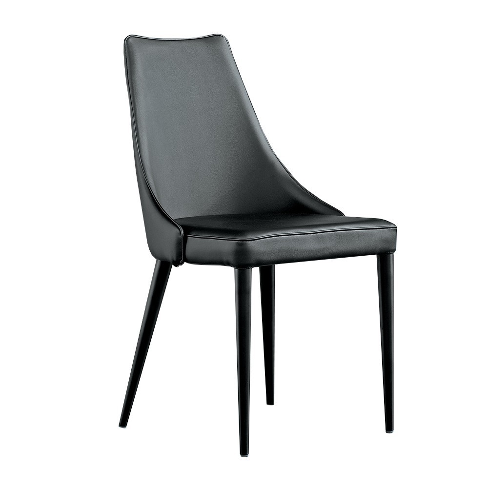 Silla Clara Acero de Bontempi. Sillas de comedor de diseño conteporáneo.