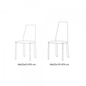 Silla Dalila de Bontempi. Modernas sillas y butacas de diseño italiano.