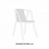 Silla Ines de Bontempi. Sillas y taburetes de diseño para salón y comedor.