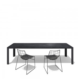 Mesa de exterior adis de Sovet con tapa de cerámica. Mesas de comedor outdoor.