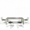 Mesa de exterior adis de Sovet con tapa de cerámica. Mesas de comedor outdoor.