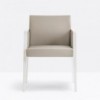 Sillón Jil 525 de Pedrali. Sillones de diseño. Sillones tapizados y patas madera.