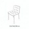 Silla Kuga Madera de Bontempi. Sillas de madera de diseño contemporáneos.