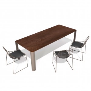 Mesa de exterior adis de Sovet con tapa de cerámica. Mesas de comedor outdoor.