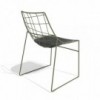 Silla Keyah de Sovet Italia. Sillas de metal para espacios exteriores.