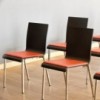 Silla Kuadra 1321 de Pedrali. Sillas de diseño. Sillas modernas contract.