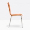 Silla Kuadra 1291 de Pedrali. Sillas de diseño. Sillas tapizadas para contract.