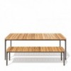Mesa de exterior slim de Sovet con tapa de cerámica. Mesas de comedor outdoor.