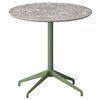 Mesa de exterior alis de Sovet con tapa de cerámica. Mesas bistrot para contract.