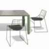 Silla Keyah de Sovet Italia. Sillas de metal para espacios exteriores.