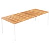 Mesa de exterior slim de Sovet con tapa de cerámica. Mesas de comedor outdoor.