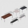 Mesa de exterior slim de Sovet. Mesas rectangular para uso en exterior.