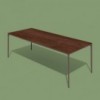 Mesa de exterior slim de Sovet. Mesas rectangular para uso en exterior.