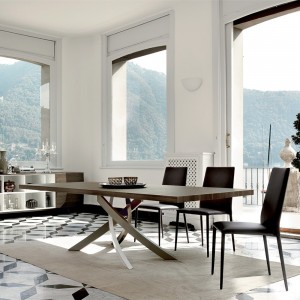 Silla Malik Flex de Bontempi. Sillas y butacas de comedor de diseño contemporáneo.